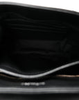 Calfskin Y Quilted Monogram Toy Loulou Crossbody Bag Black