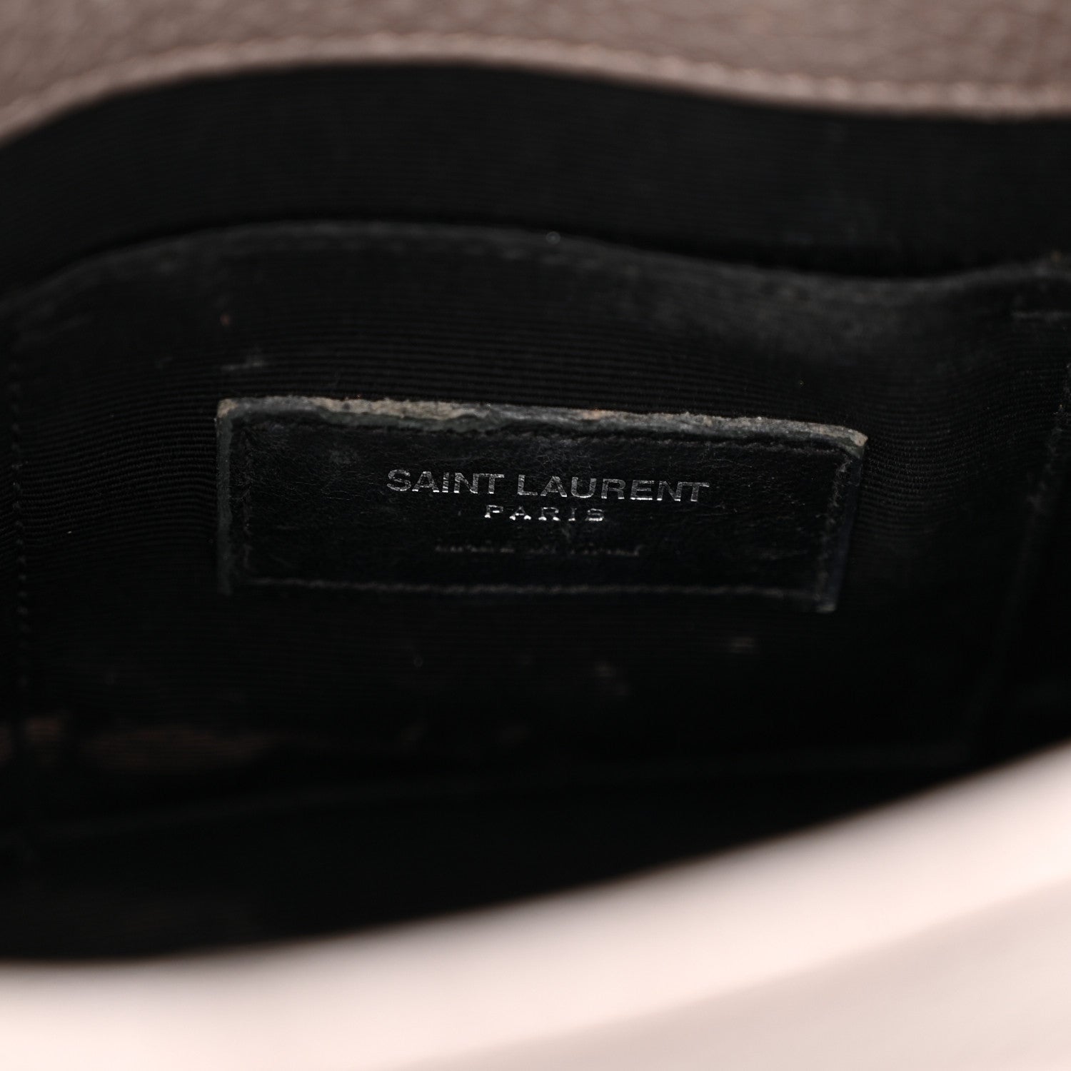 Grained Calfskin Baby Sac De Jour Fog