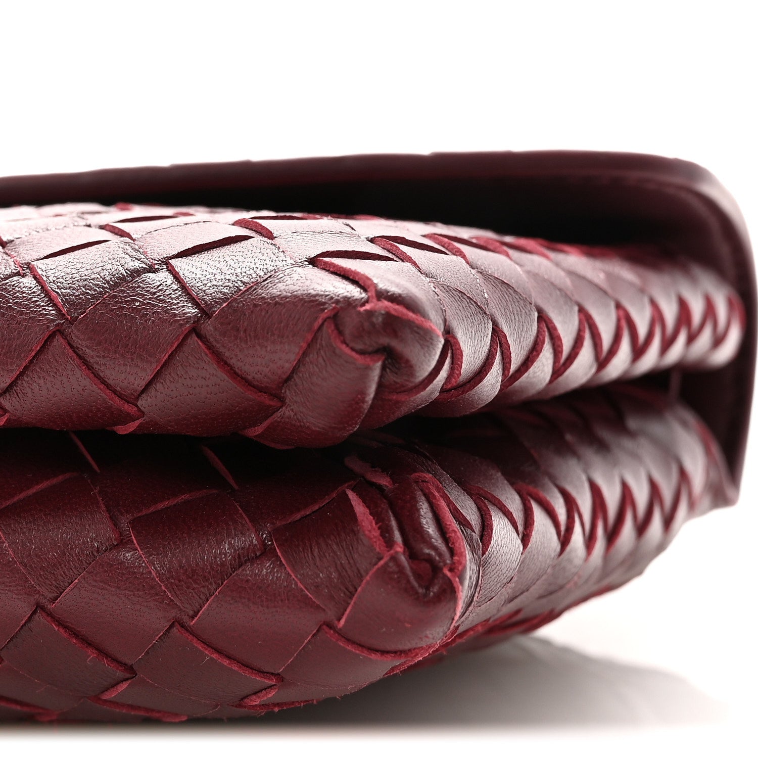 Nappa Intrecciato Knot Lock Top Handle Crossbody Bag Barolo