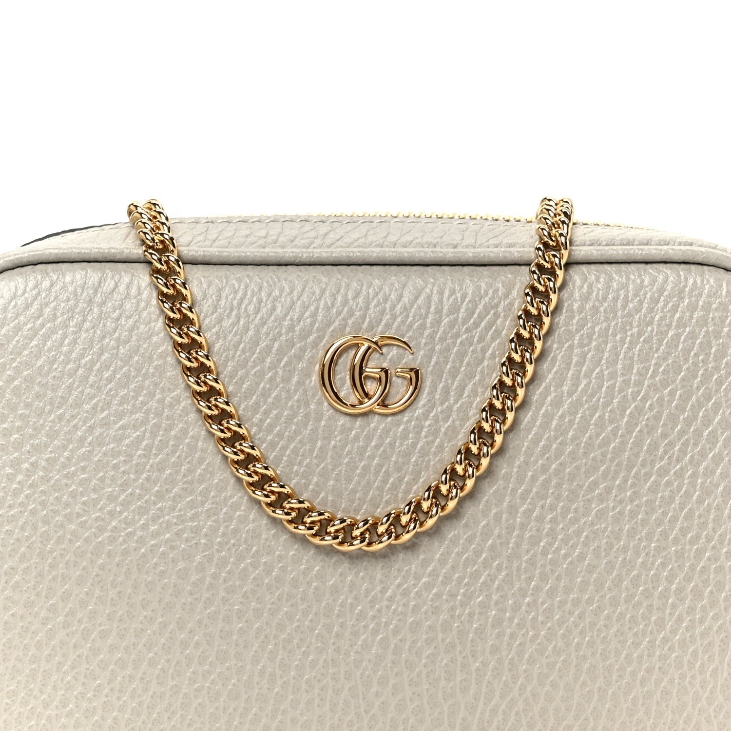 Dollar Calfskin Super Mini GG Marmont Chain Shoulder Bag Deep Grey