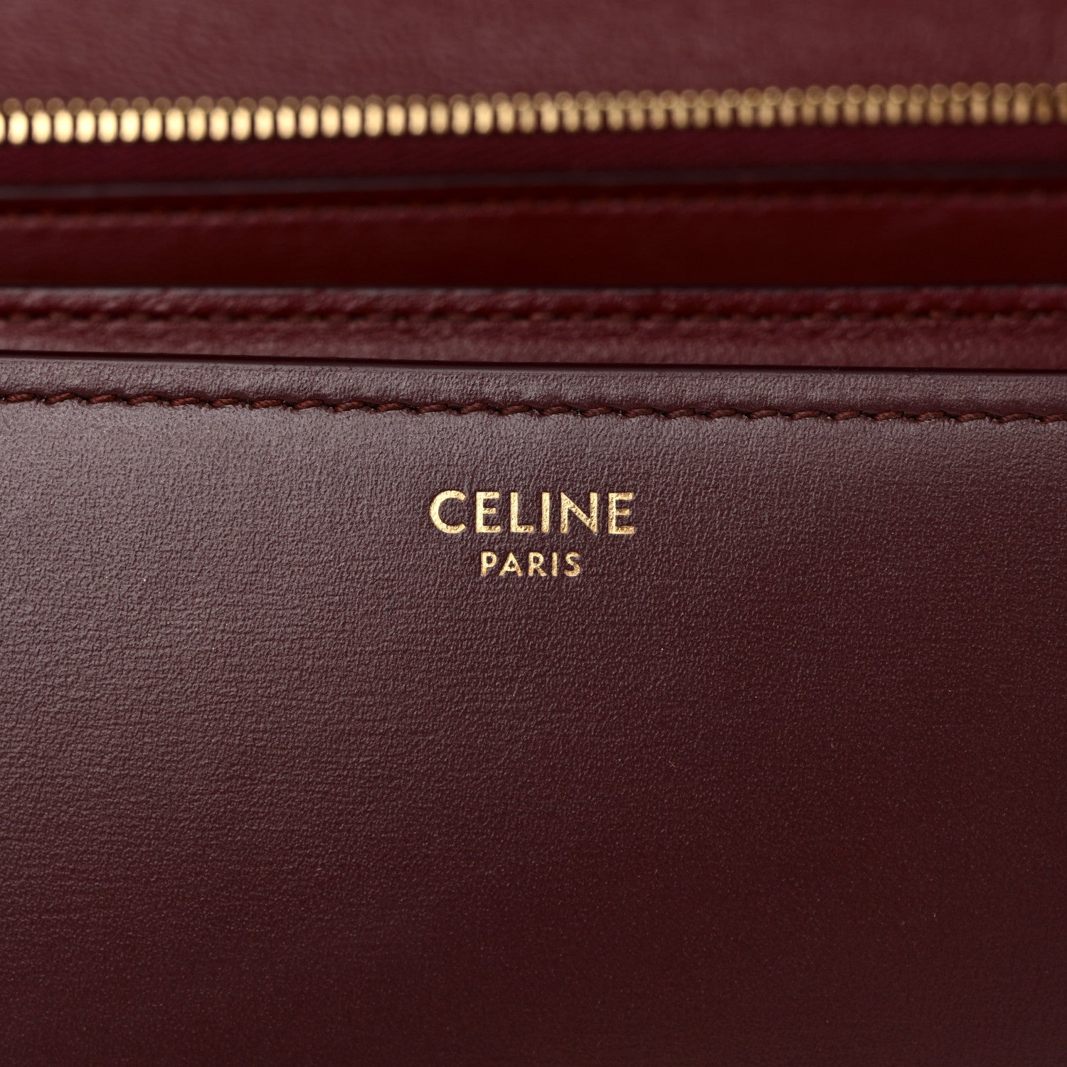 Box Calfskin Medium Classic Box Flap Bag Burgundy