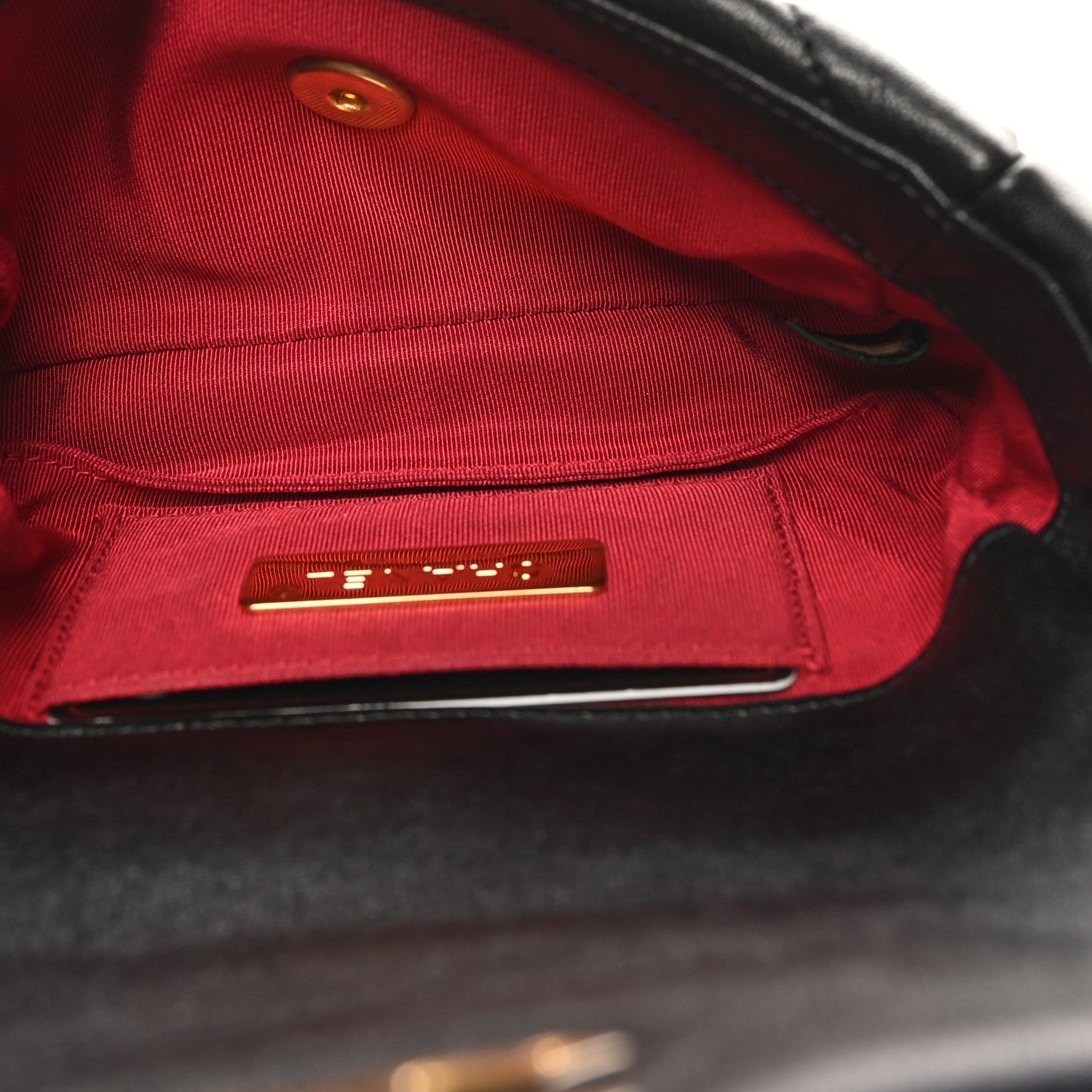 Goatskin Quilted CHNL 19 Waist Bag Black