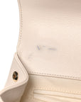 Caviar Quilted Medium Business Affinity Flap White