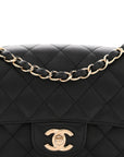 Caviar Quilted Mini Rectangular Flap Black