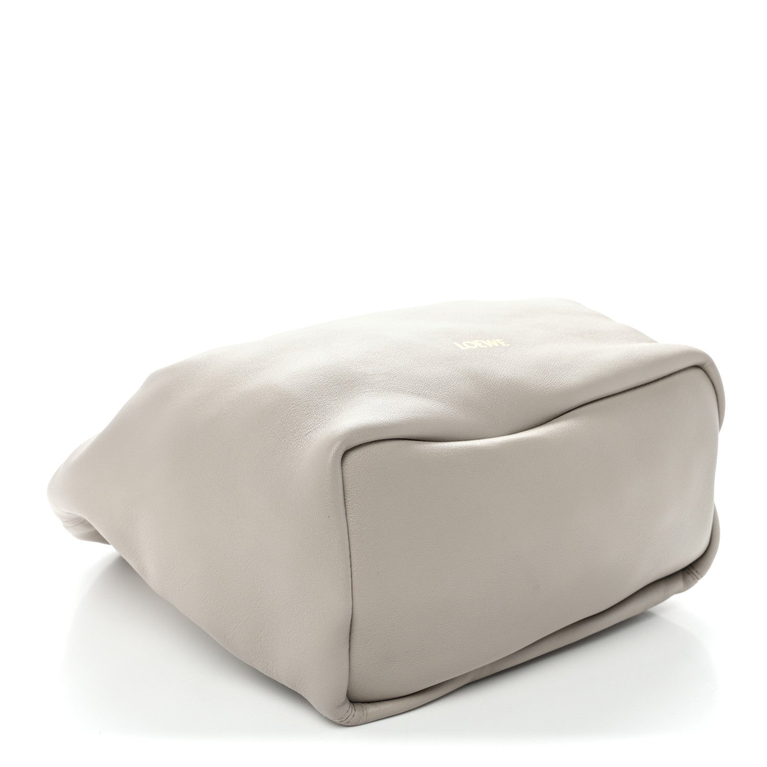 Buttery Nappa Lambskin Small Squeeze Bag Pearl Grey