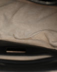 City Calf Hand Stitched Large Galleria Double Zip Tote Black