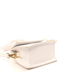 Smooth Calfskin Le Chiquito Moyen White