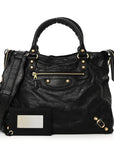 Agneau Giant 12 Gold Hardware Velo Black