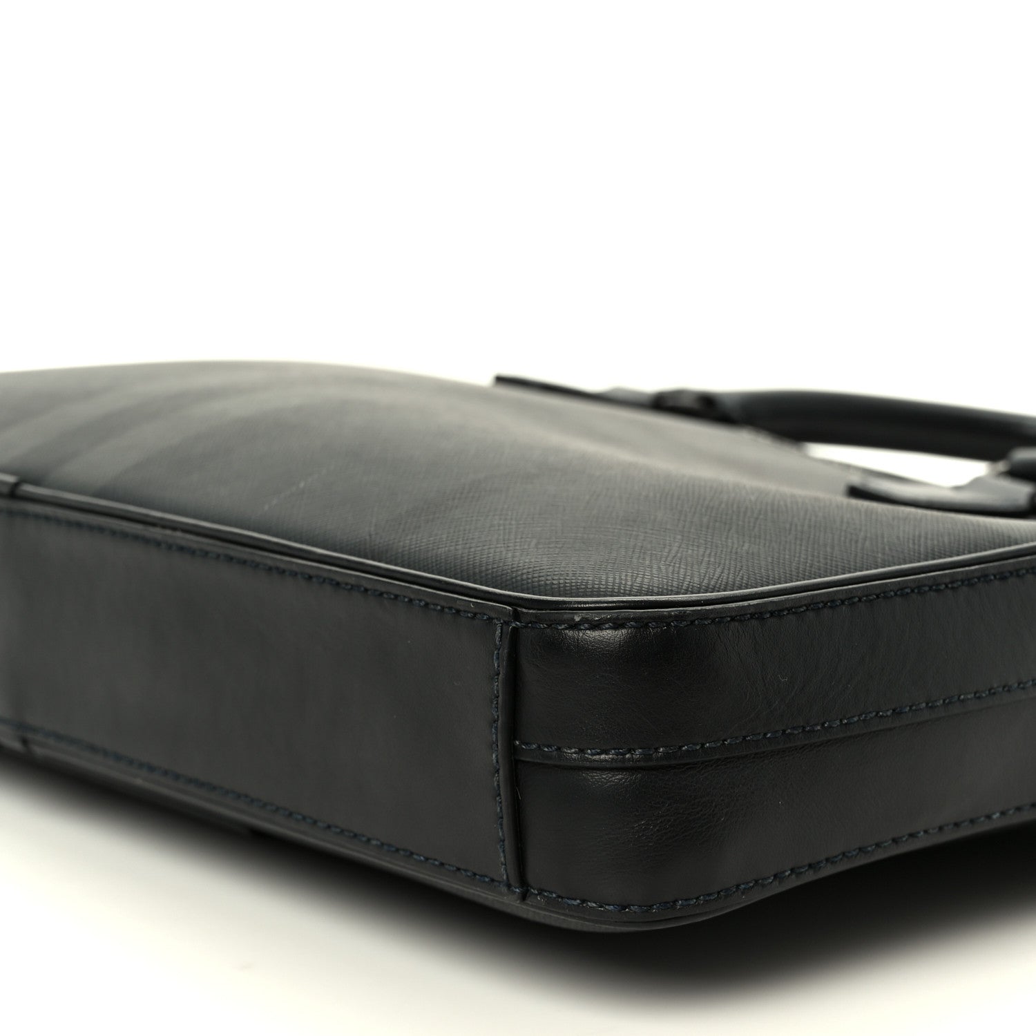 London Check Ainsworth Briefcase Dark Charcoal