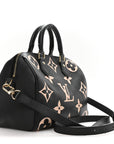 Empreinte Monogram Giant Speedy Bandouliere 25 Black Beige