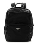 Re-Nylon Saffiano Zip Backpack Black