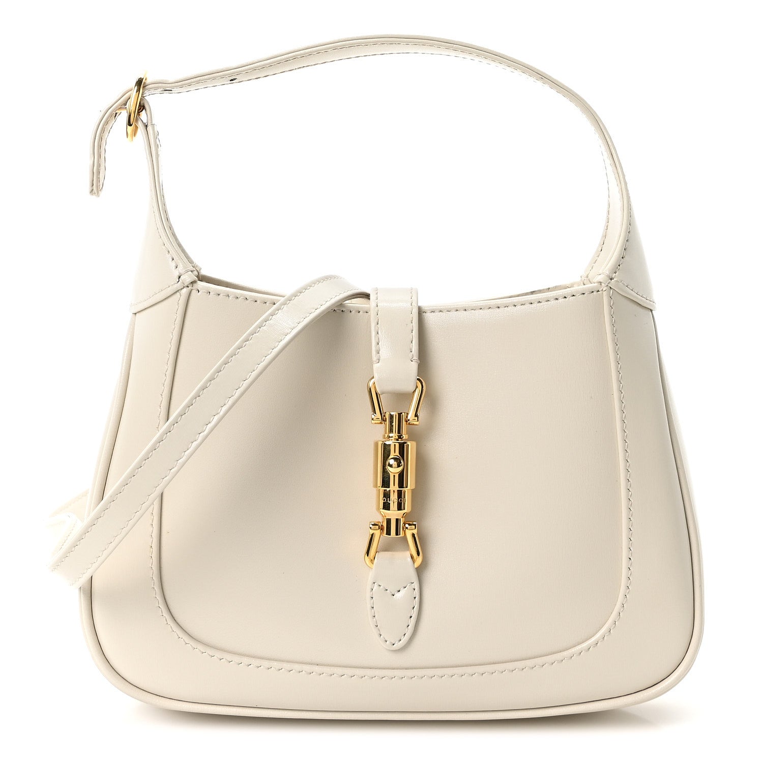 Boarded Dyana Lux Calfskin Mini Jackie 1961 Hobo Mystic White