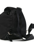 Nylon Vela Mini Cinch Backpack Black