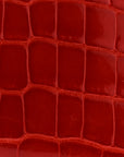Shiny Alligator Azap Wallet Geranium