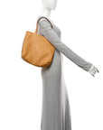 Veau Sikkim Swift Double Sens 28 Reversible Tote Rose Sakura Curry