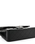 Lambskin Quilted Small Double Flap Black