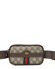 GG Supreme Monogram Ophidia Belted iPhone Case 75 30 Brown