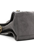 Pearlescent Goatskin Classic Gold Hardware City Bronze