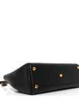 Smooth Calfskin Small Bel Air Carry All Bag Black