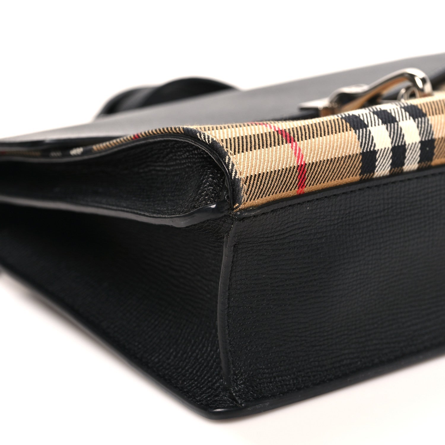 Derby Calfskin Vintage Check Small Macken Crossbody Bag Black