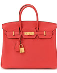 Togo Birkin 25 Rouge Pivoine