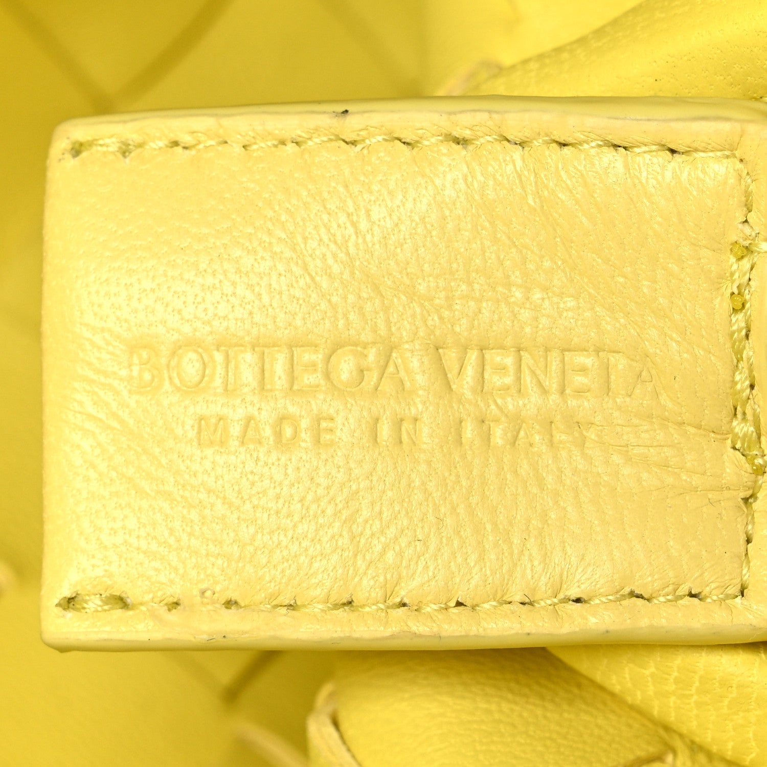 Nappa Intrecciato Small Loop Camera Bag Yellow