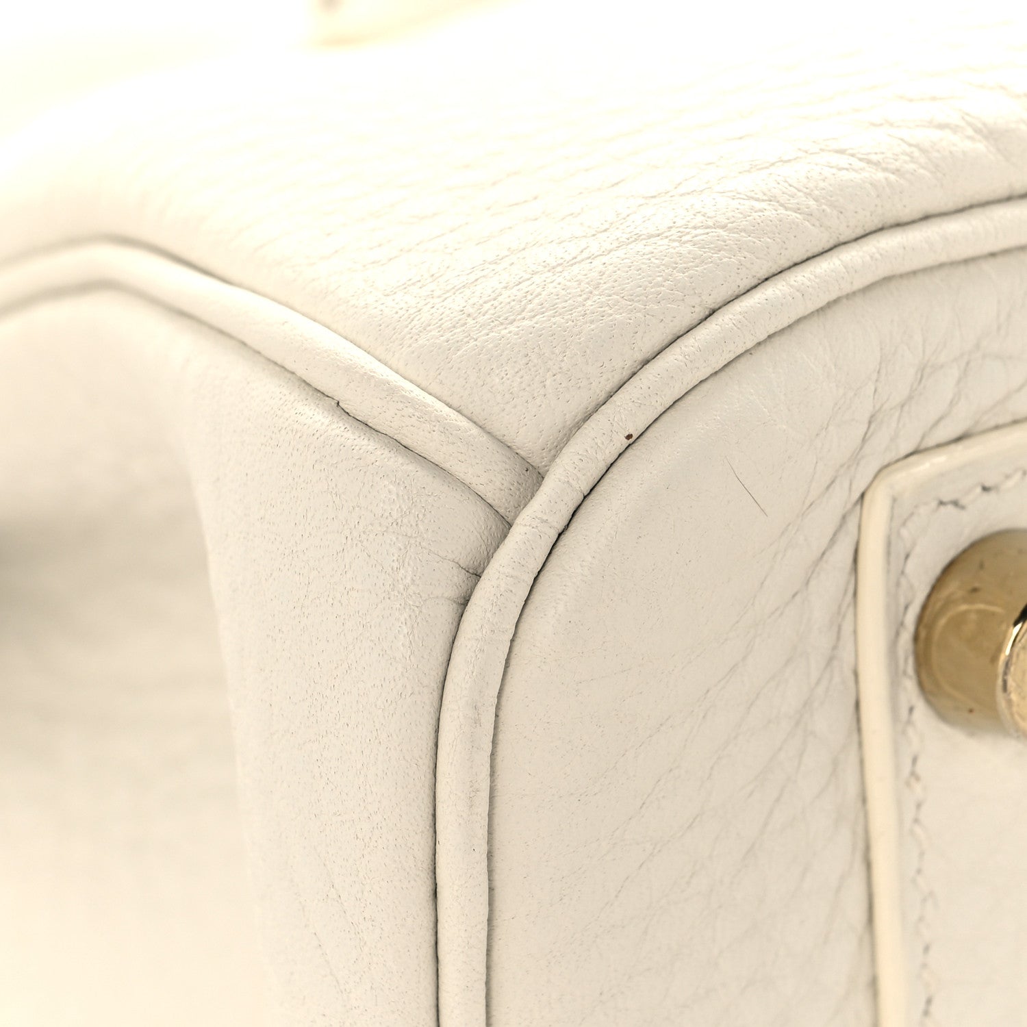 Taurillon Clemence Birkin 30 White
