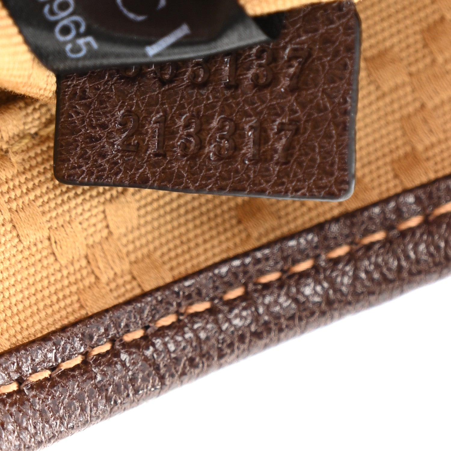 GG Supreme Grained Calfskin Medium Jackie Slim Shoulder Bag Sand Dark Brown