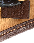 GG Supreme Grained Calfskin Medium Jackie Slim Shoulder Bag Sand Dark Brown
