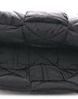 Nylon Intrecciato Padded Tech Cassette Bag Black
