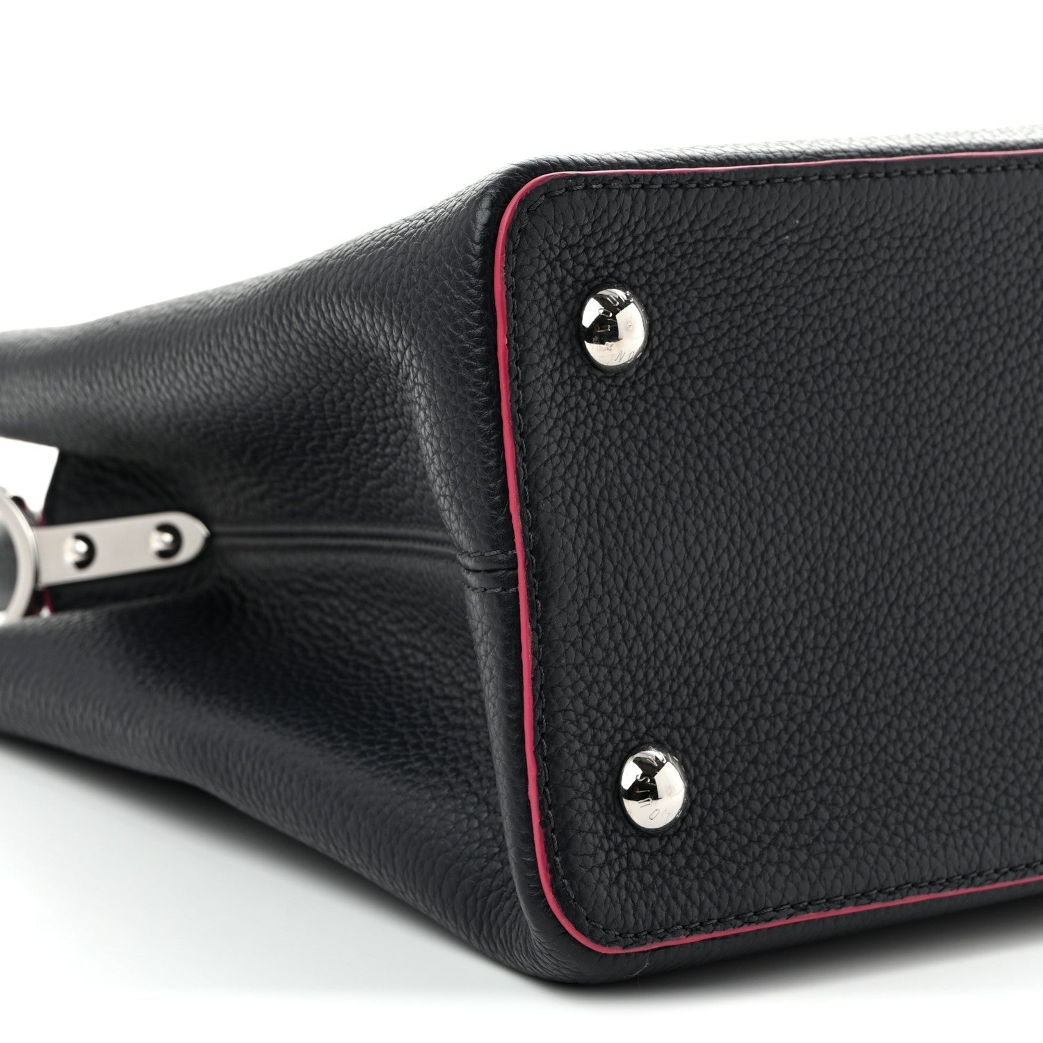 Taurillon Capucines MM Cobalt Fuchsia