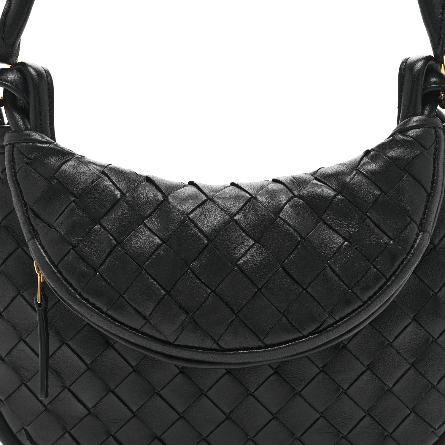 Nappa Intrecciato Small Gemelli Black