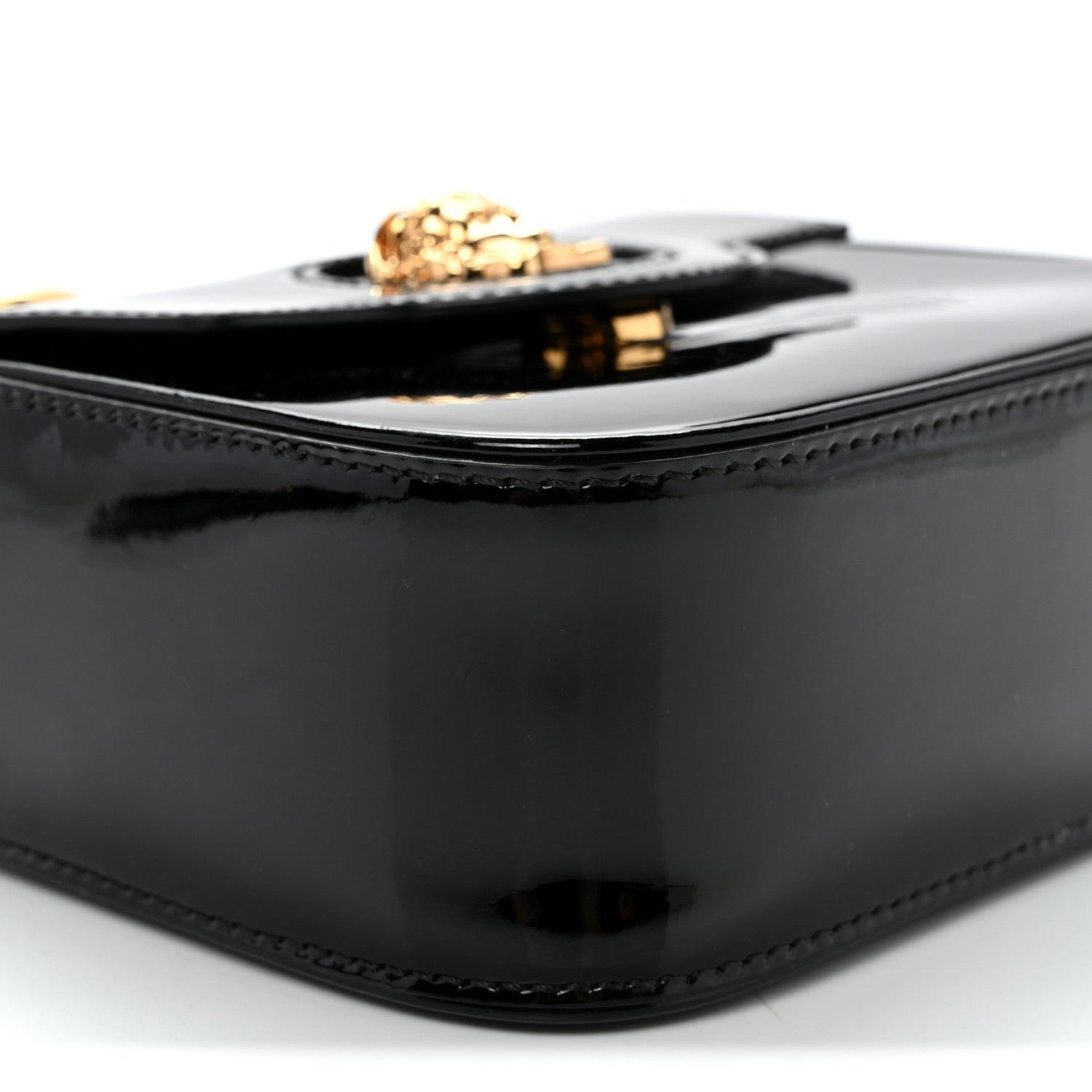 Patent Mini La Medusa Bag Black