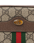 GG Supreme Monogram Ophidia Belted iPhone Case 85 34 Dark Brown