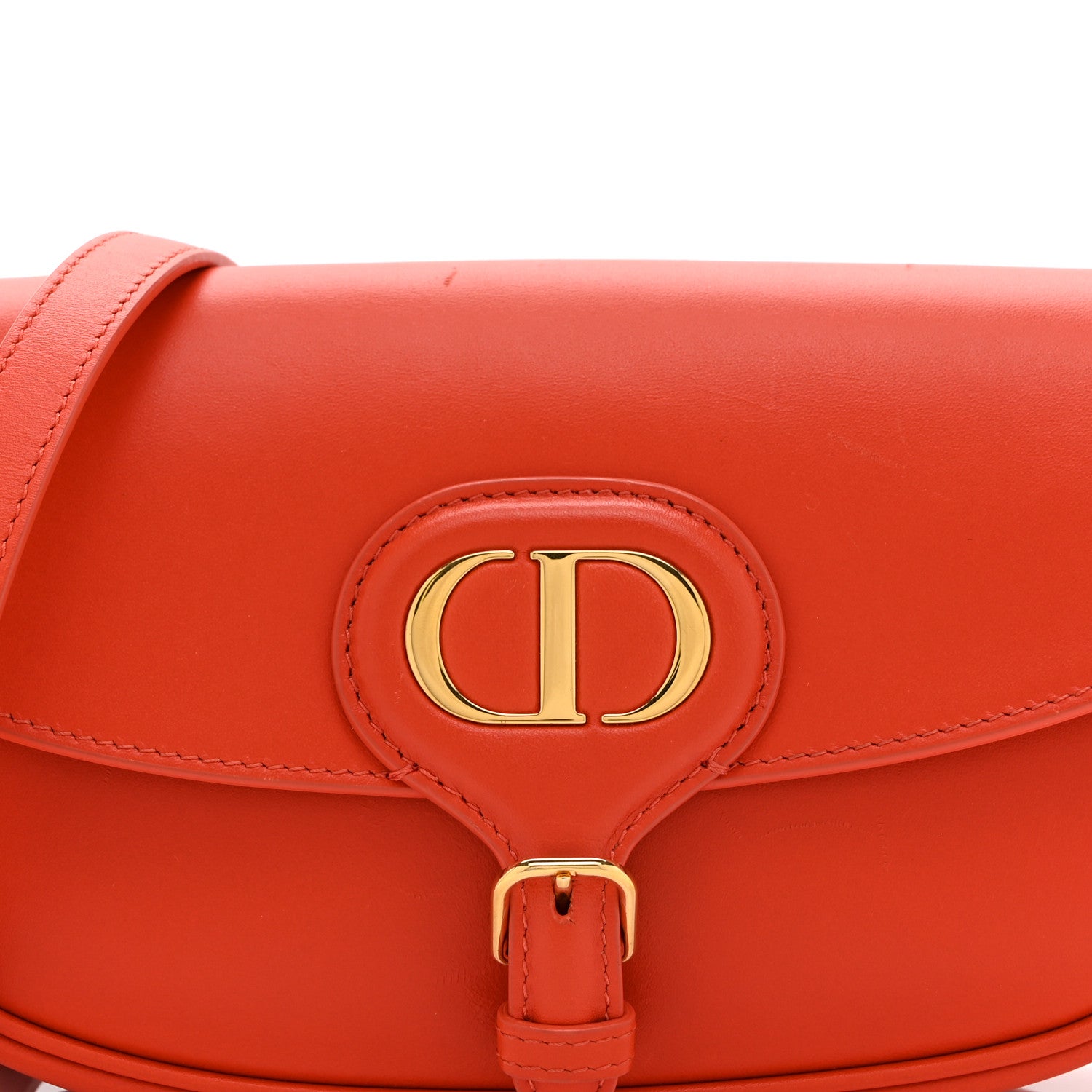 Box Calfskin East West Bobby Bag Orange