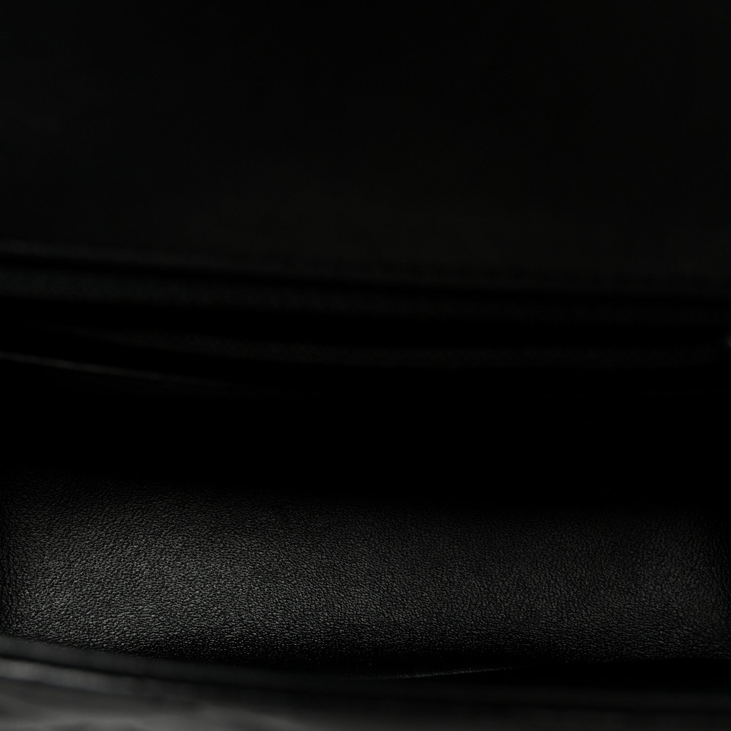 Lambskin Quilted Mini Square Flap Black