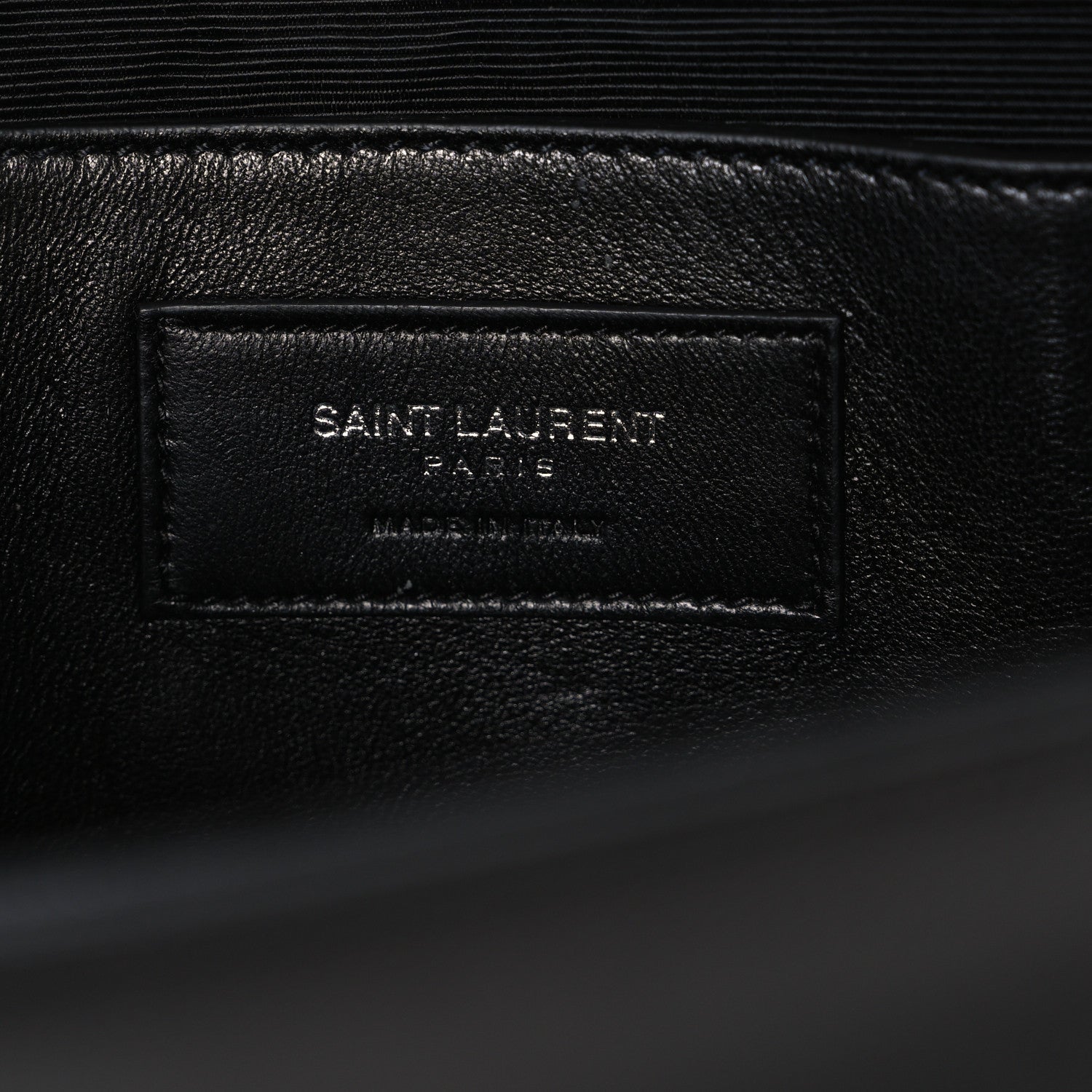 Grain De Poudre Medium Classic Monogram Monochrome Kate Satchel Black