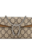 GG Supreme Monogram Super Mini Dionysus Shoulder Bag Taupe