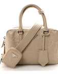 Nappa Antique Medium Re-Edition 2001 Two Handle Bag Deserto
