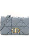 Lambskin Macrocannage Mini D1OR Caro Bag Cloud Blue