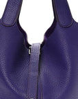 Taurillon Clemence Picotin Lock 26 GM Iris