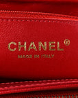 Caviar Quilted Small Business Affinity Flap Red