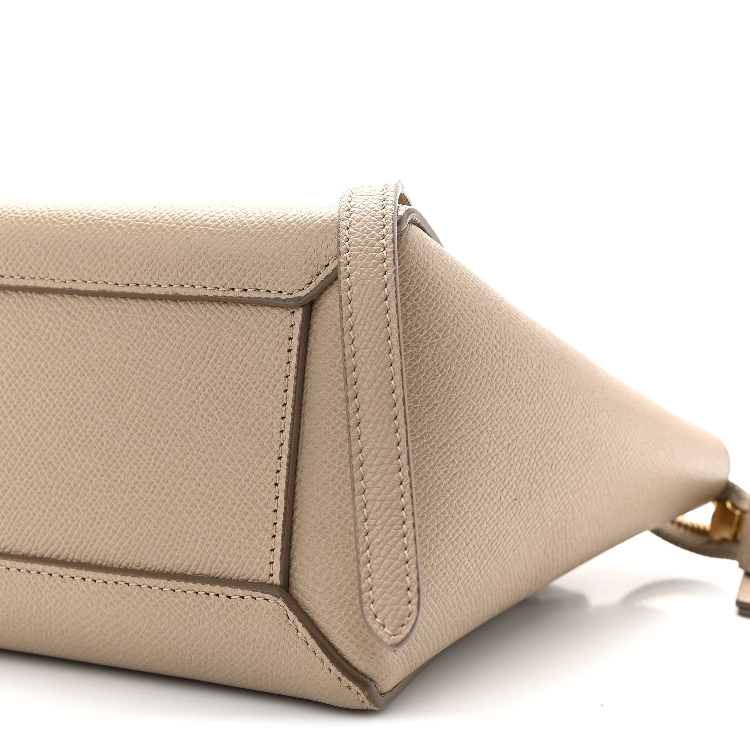 Grained Calfskin Nano Belt Bag Light Taupe
