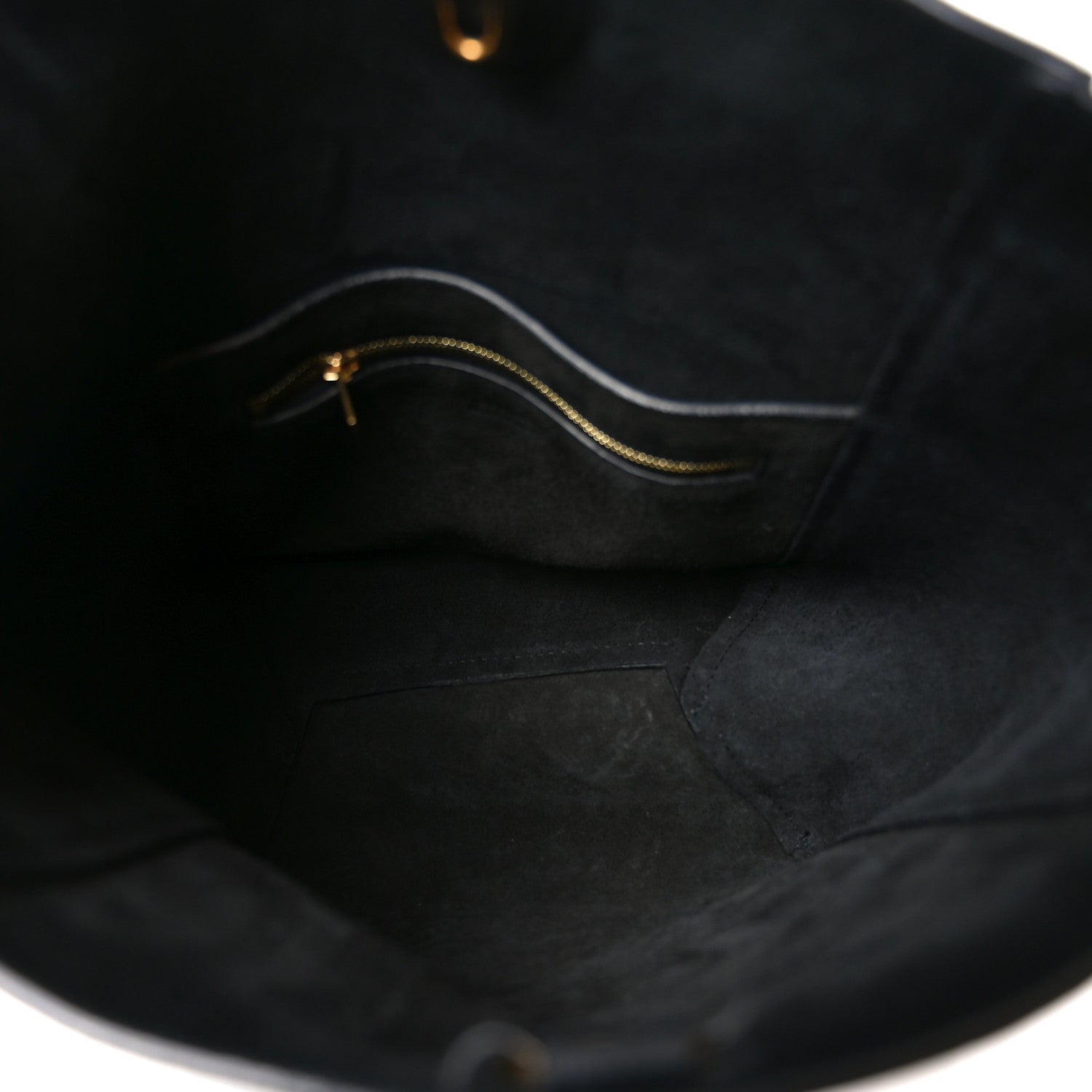 Soft Grained Calfskin Small Sangle Bucket Bag Black