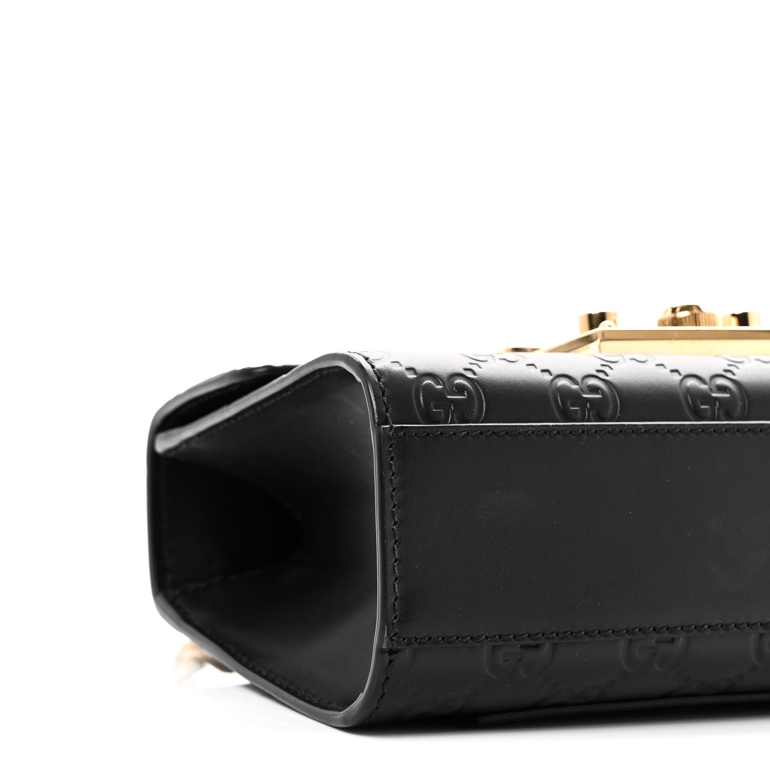 GCCIssima Small Padlock Shoulder Bag Black