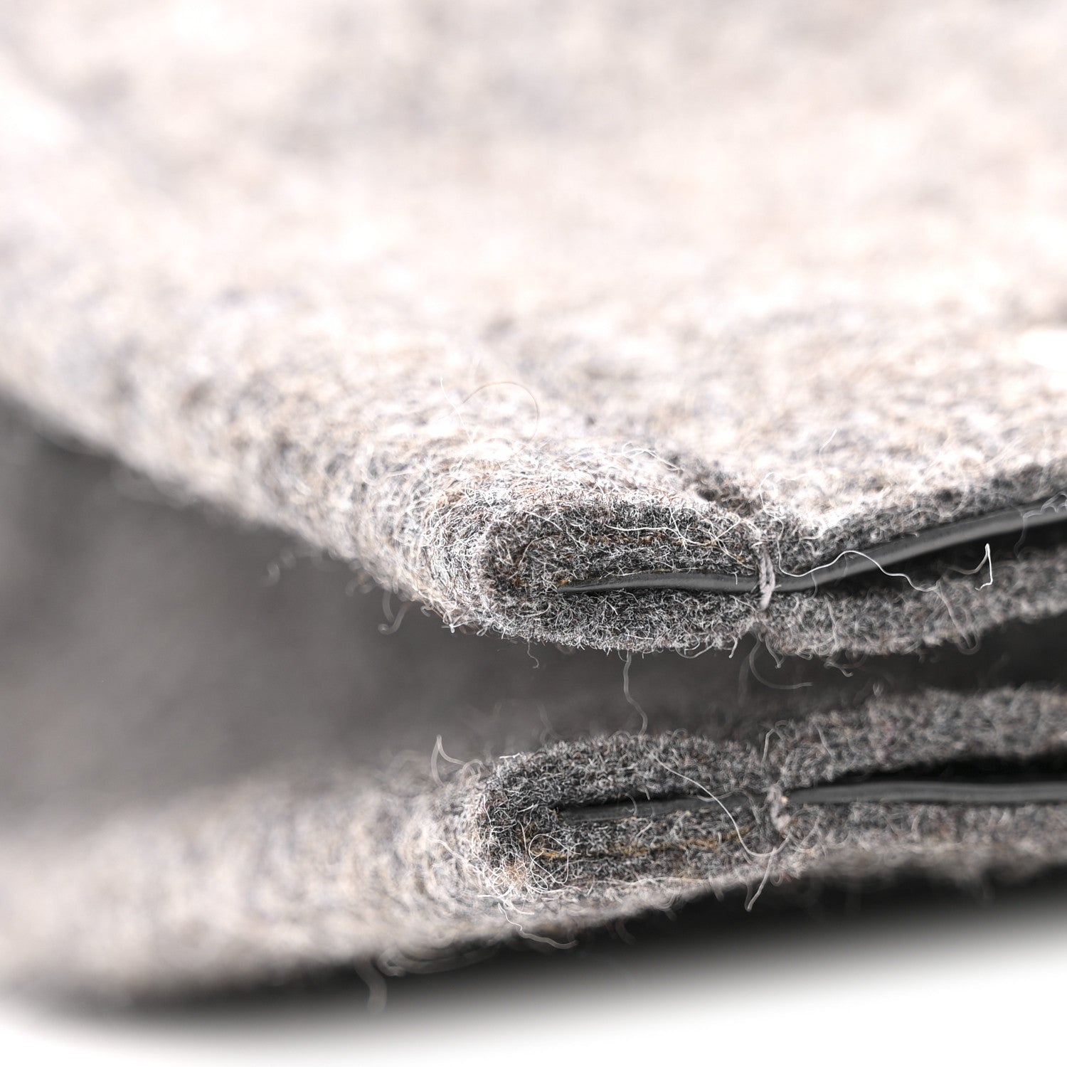 Wool Calfskin Rive Gauche Tote Grey