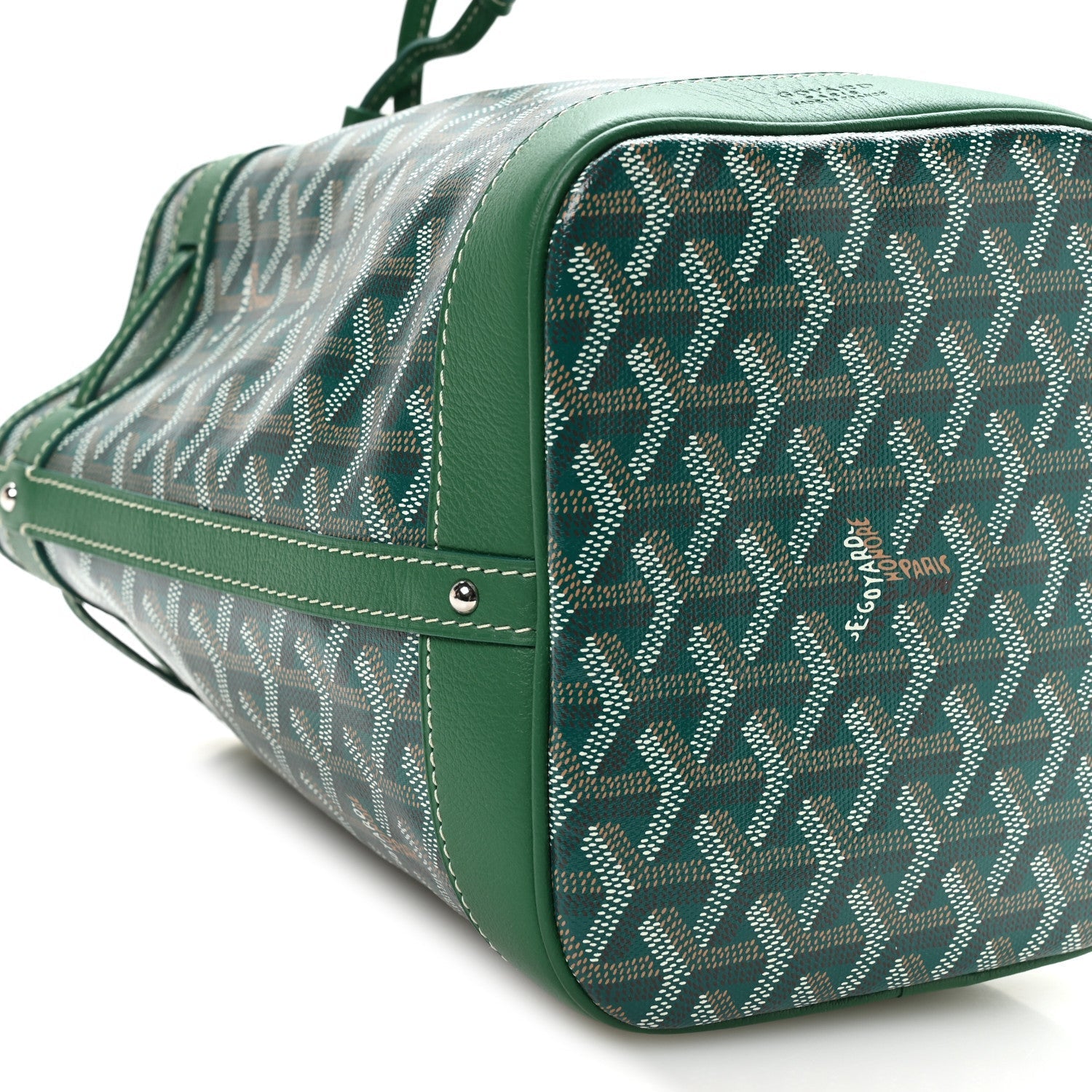 Goyardine Petit Flot Bucket Bag PM Green