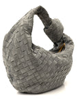 Suede Calfskin Intrecciato Teen Jodie Hobo Thunder