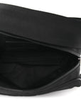 Nylon Jacquard Check Belt Bag Black