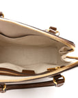 GG Supreme Monogram Azalea Calfskin Small Horsebit 1955 Top Handle Bag Beige Ebony Brown Sugar